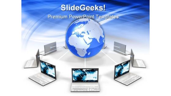 Laptops Around The World Communication PowerPoint Themes And PowerPoint Slides 0311 Laptops Around The World Communication PowerPoint Themes And PowerPoint Slides 0311