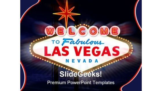 Las Vegas Sign Americana PowerPoint Templates And PowerPoint Backgrounds 0311 Las Vegas Sign Americana PowerPoint Templates And PowerPoint Backgrounds 0311