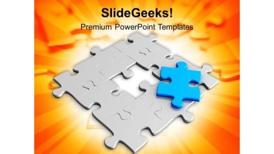 Last Piece Of Puzzle Solution Concept Business PowerPoint Templates Ppt Backgrounds For Slides 0413