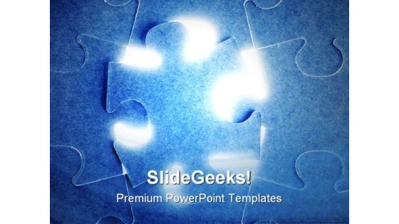 Last Puzzle Business PowerPoint Themes And PowerPoint Slides 0711