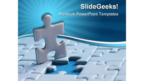 Last Puzzle Piece Business PowerPoint Themes And PowerPoint Slides 0511