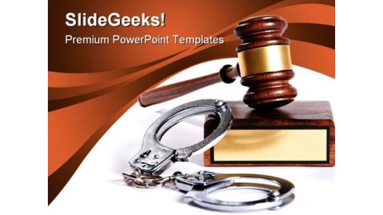 Law And Order Security PowerPoint Template 1110 Law And Order Security PowerPoint Template 1110