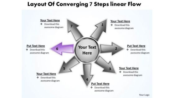 Layout Of Converging 7 Steps Linear Flow Ppt Charts And Networks PowerPoint Templates Layout Of Converging 7 Steps Linear Flow Ppt Charts And Networks PowerPoint Templates