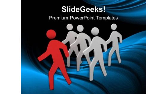 Leader And Team Business Concept PowerPoint Templates Ppt Backgrounds For Slides 0413 Leader And Team Business Concept PowerPoint Templates Ppt Backgrounds For Slides 0413