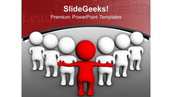 Leader Showing Way To His Team PowerPoint Templates Ppt Backgrounds For Slides 0713 Leader Showing Way To His Team PowerPoint Templates Ppt Backgrounds For Slides 0713