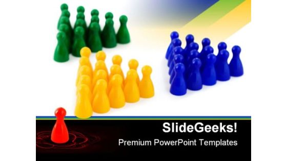 Leader Team Business PowerPoint Templates And PowerPoint Backgrounds 0611