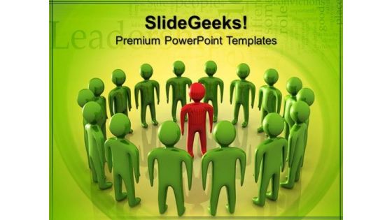 Leader With Team Leadership PowerPoint Templates And PowerPoint Themes 0612 Leader With Team Leadership PowerPoint Templates And PowerPoint Themes 0612