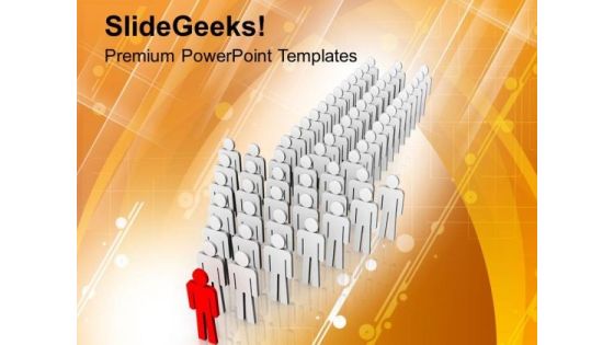 Leadership For Great Team PowerPoint Templates Ppt Backgrounds For Slides 0713