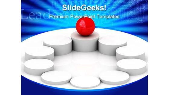 Leadership Symbol PowerPoint Template 0510 Leadership Symbol PowerPoint Template 0510