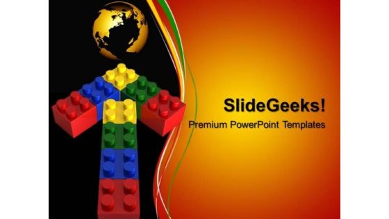 Lego Arrow Business PowerPoint Templates And PowerPoint Themes 0512 Lego Arrow Business PowerPoint Templates And PowerPoint Themes 0512