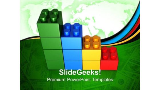 Lego Bar Graph Business PowerPoint Templates And PowerPoint Themes 0612 Lego Bar Graph Business PowerPoint Templates And PowerPoint Themes 0612
