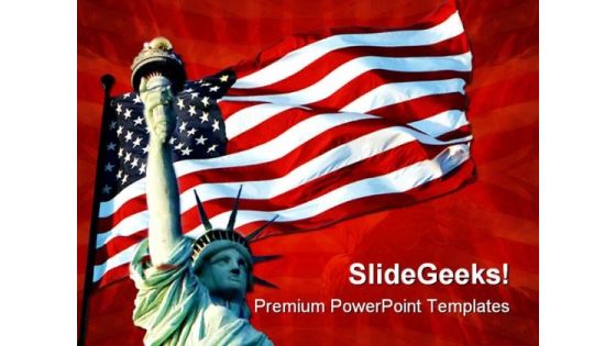 Liberty Symbol PowerPoint Template 1110 Liberty Symbol PowerPoint Template 1110