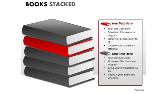 Library Books Stacked PowerPoint Slides And Ppt Diagram Templates Library Books Stacked PowerPoint Slides And Ppt Diagram Templates