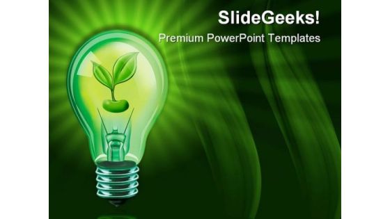 Light Bulb With Plant Nature PowerPoint Themes And PowerPoint Slides 0411 Light Bulb With Plant Nature PowerPoint Themes And PowerPoint Slides 0411