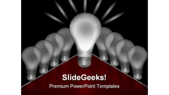 Light Bulbs Business PowerPoint Themes And PowerPoint Slides 0211