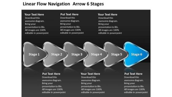 Linear Flow Navigation Arrow 6 Stages Ppt Open Source Flowchart PowerPoint Templates Linear Flow Navigation Arrow 6 Stages Ppt Open Source Flowchart PowerPoint Templates