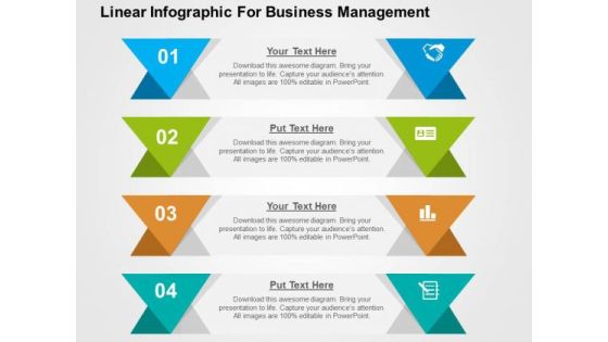 Linear Infographic For Business Management PowerPoint Template Linear Infographic For Business Management PowerPoint Template