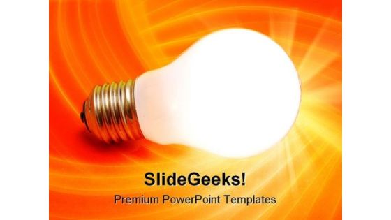 Lit Bulb Business PowerPoint Templates And PowerPoint Backgrounds 0211 Lit Bulb Business PowerPoint Templates And PowerPoint Backgrounds 0211