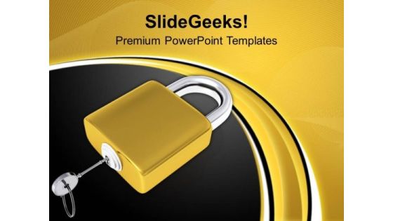 Lock And Key Security PowerPoint Templates Ppt Backgrounds For Slides 0113 Lock And Key Security PowerPoint Templates Ppt Backgrounds For Slides 0113