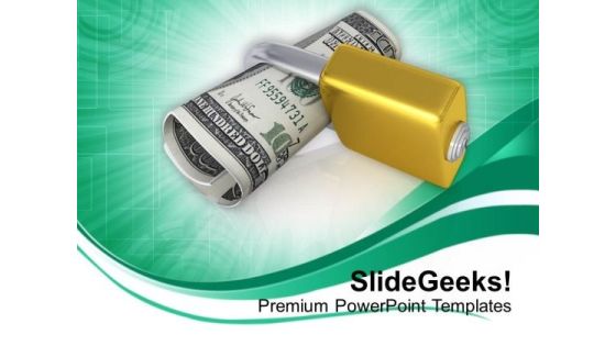 Lock And Us Dollar Security PowerPoint Templates Ppt Backgrounds For Slides 0113 Lock And Us Dollar Security PowerPoint Templates Ppt Backgrounds For Slides 0113