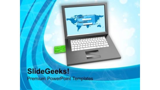 Login Screen And Credit Card Security PowerPoint Templates Ppt Backgrounds For Slides 0113 Login Screen And Credit Card Security PowerPoint Templates Ppt Backgrounds For Slides 0113