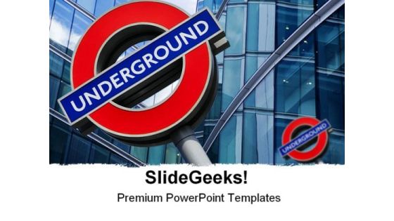 London Underground Travel PowerPoint Template 0910 London Underground Travel PowerPoint Template 0910