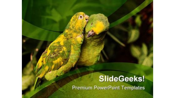 Love Birds Animals Nature PowerPoint Templates And PowerPoint Backgrounds 0111 Love Birds Animals Nature PowerPoint Templates And PowerPoint Backgrounds 0111