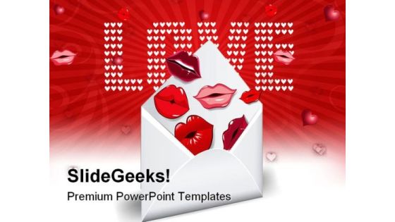 Love Mail Symbol PowerPoint Templates And PowerPoint Backgrounds 0311