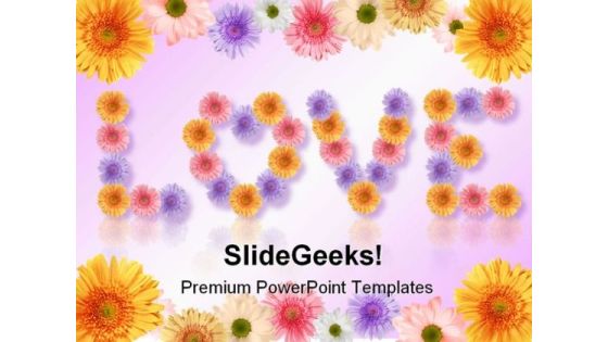 Love Nature PowerPoint Template 0610 Love Nature PowerPoint Template 0610