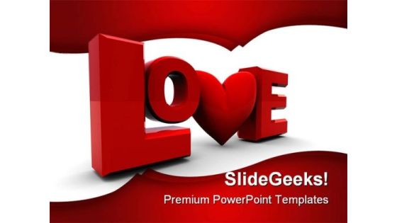 Love Wedding PowerPoint Template 0610 Love Wedding PowerPoint Template 0610