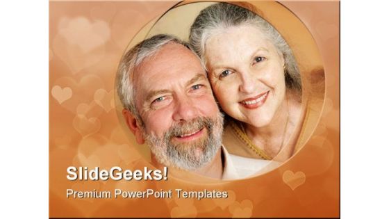 Loving Mature Couple Family PowerPoint Templates And PowerPoint Backgrounds 0711