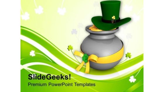 Lucky Symbols Of Irish Feast Day PowerPoint Templates Ppt Backgrounds For Slides 0313 Lucky Symbols Of Irish Feast Day PowerPoint Templates Ppt Backgrounds For Slides 0313