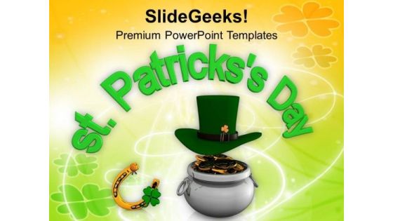 Lucky Symbols Of St Patricks Day Events PowerPoint Templates Ppt Backgrounds For Slides 0313 Lucky Symbols Of St Patricks Day Events PowerPoint Templates Ppt Backgrounds For Slides 0313