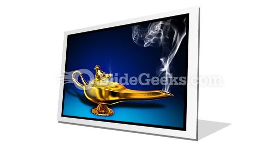 Magic Lamp PowerPoint Icon F Magic Lamp PowerPoint Icon F