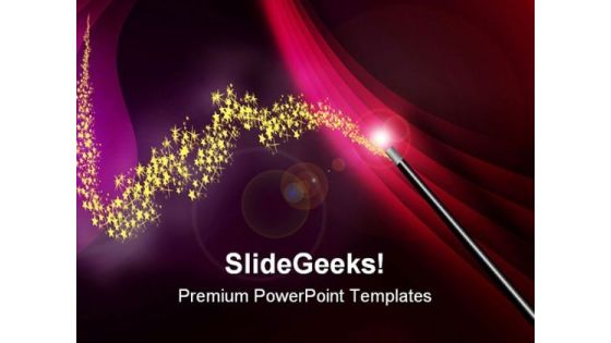 Magic Wand Metaphor PowerPoint Themes And PowerPoint Slides 0711 Magic Wand Metaphor PowerPoint Themes And PowerPoint Slides 0711