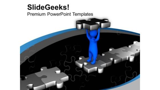 Make A Bridge Of Connectivity PowerPoint Templates Ppt Backgrounds For Slides 0613 Make A Bridge Of Connectivity PowerPoint Templates Ppt Backgrounds For Slides 0613
