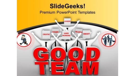 Make A Good Team And Win The Prize PowerPoint Templates Ppt Backgrounds For Slides 0713