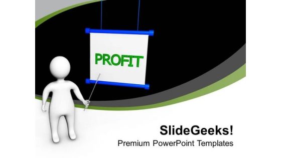 Make A Strategy For Profit In Business PowerPoint Templates Ppt Backgrounds For Slides 0413