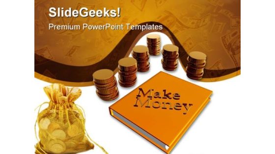 Make Money Business PowerPoint Background And Template 1210
