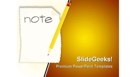 Making A Note Business PowerPoint Templates And PowerPoint Backgrounds 0711 Making A Note Business PowerPoint Templates And PowerPoint Backgrounds 0711