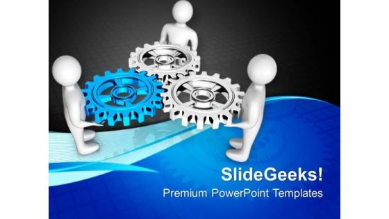 Making Right Process Depends On Gears PowerPoint Templates Ppt Backgrounds For Slides 0713