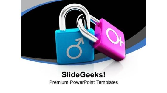 Male And Female Symbols Medical PowerPoint Templates Ppt Backgrounds For Slides 0413