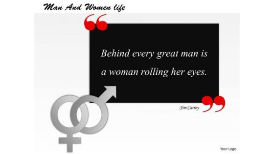 Man And Women Life PowerPoint Presentation Template Man And Women Life PowerPoint Presentation Template