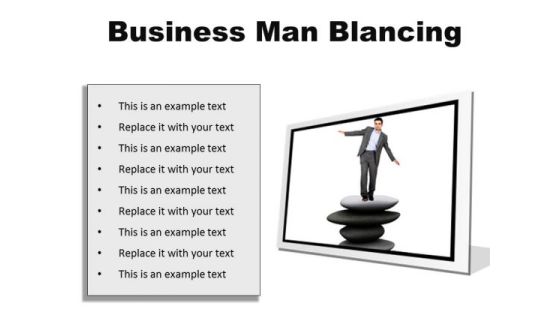 Man Balancing Business PowerPoint Presentation Slides F Man Balancing Business PowerPoint Presentation Slides F