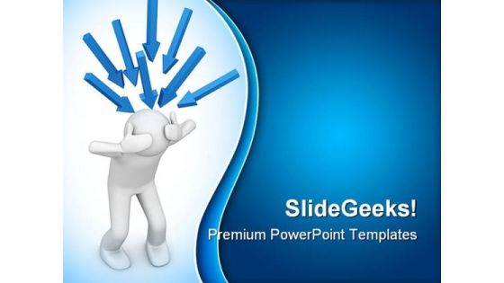 Man Confusion Business PowerPoint Backgrounds And Templates 1210