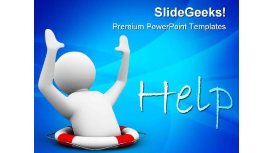 Man Crying For Help Metaphor PowerPoint Themes And PowerPoint Slides 0411 Man Crying For Help Metaphor PowerPoint Themes And PowerPoint Slides 0411