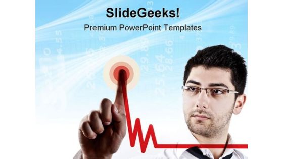 Man Draws Graph Business PowerPoint Themes And PowerPoint Slides 0711 Man Draws Graph Business PowerPoint Themes And PowerPoint Slides 0711