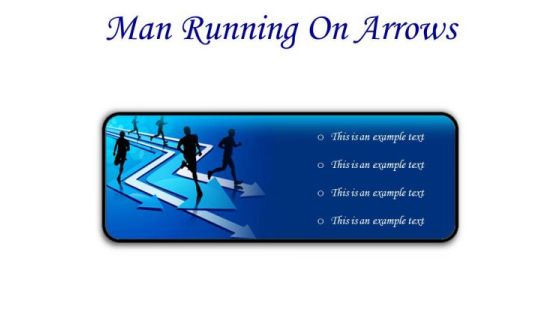 Man Running On Arrows Business PowerPoint Presentation Slides R Man Running On Arrows Business PowerPoint Presentation Slides R