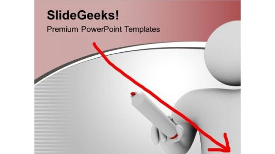 Man Showing Loss Presentation Business PowerPoint Templates Ppt Backgrounds For Slides 0213 Man Showing Loss Presentation Business PowerPoint Templates Ppt Backgrounds For Slides 0213