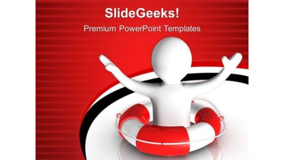 Man Suffering From Disaster Finance PowerPoint Templates And PowerPoint Themes 0712